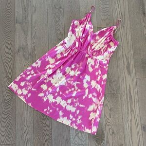 Yumi Kim Vibrant Pink and Cream Dress